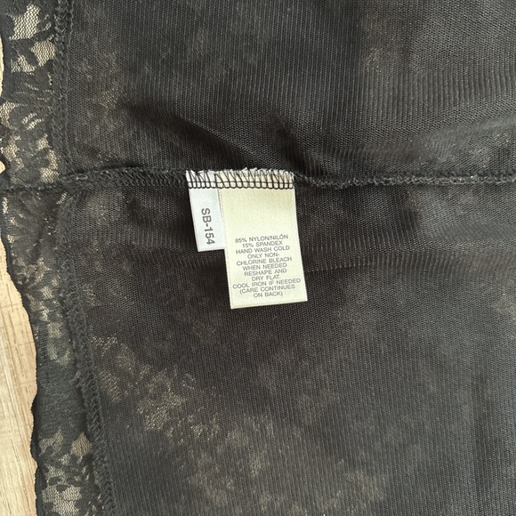 Susan Bristol Charcoal Lace Top long sleeve size PL - Picture 8 of 9